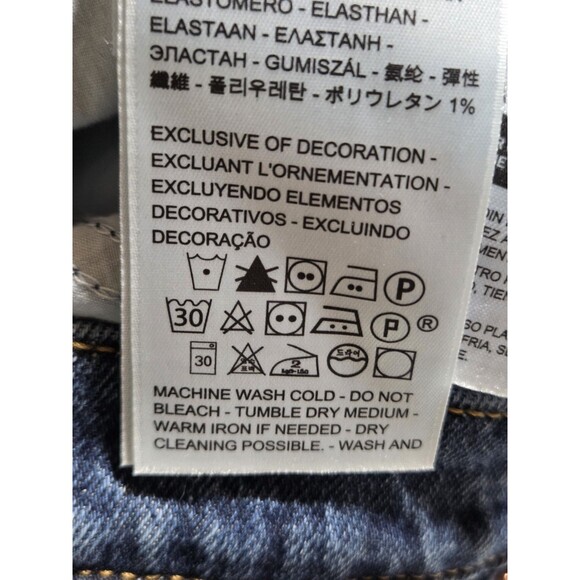 Levis Jeans Womens Wedgie Straight Size 27 Blue Button Fly Denim - Picture 9 of 13